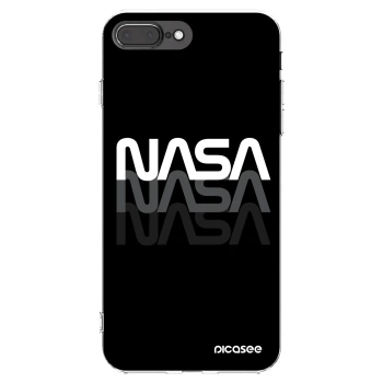 Picasee silikonový průhledný obal pro Apple iPhone 8 Plus - NASA Triple