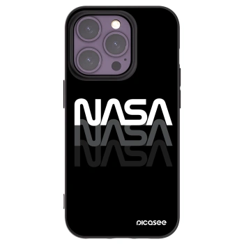Picasee silikonový černý obal pro Apple iPhone 14 Pro - NASA Triple