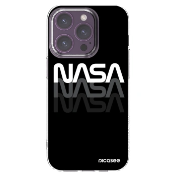 Picasee silikonový průhledný obal pro Apple iPhone 14 Pro - NASA Triple