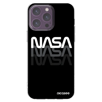 Picasee silikonový průhledný obal pro Apple iPhone 14 Pro Max - NASA Triple