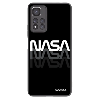 Picasee silikonový černý obal pro Xiaomi Redmi Note 11 Pro+ 5G - NASA Triple
