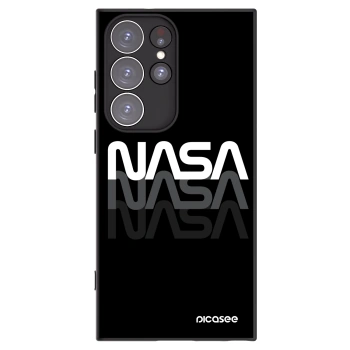 Picasee silikonový černý obal pro Samsung Galaxy S23 Ultra 5G - NASA Triple