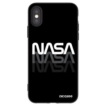 Picasee silikonový černý obal pro Apple iPhone X/XS - NASA Triple