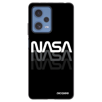 Picasee silikonový černý obal pro Xiaomi Redmi Note 12 Pro 5G - NASA Triple