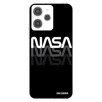 Picasee silikonový průhledný obal pro Xiaomi Redmi 12 4G - NASA Triple