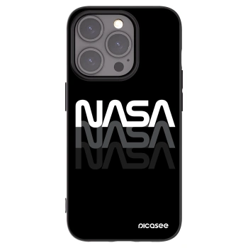 Picasee silikonový černý obal pro Apple iPhone 15 Pro - NASA Triple