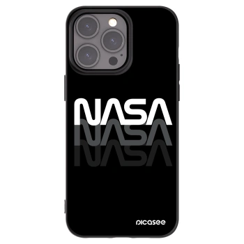 Picasee silikonový černý obal pro Apple iPhone 15 Pro Max - NASA Triple