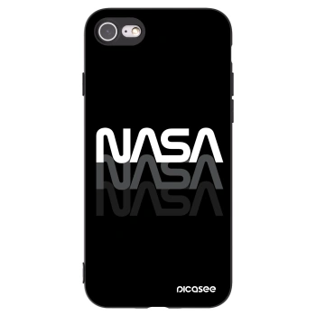 Picasee silikonový černý obal pro Apple iPhone 8 - NASA Triple