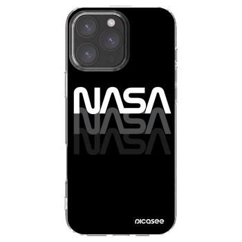 Picasee silikonový průhledný obal pro Apple iPhone 16 Pro Max - NASA Triple
