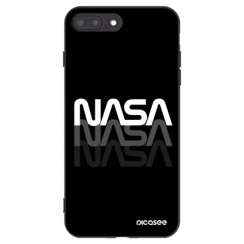 Picasee silikonový černý obal pro Apple iPhone 8 Plus - NASA Triple