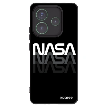 Picasee silikonový černý obal pro Xiaomi Redmi Note 14 5G - NASA Triple
