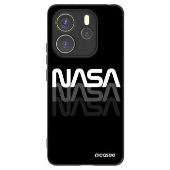 Picasee silikonový černý obal pro Xiaomi Redmi Note 14 4G - NASA Triple