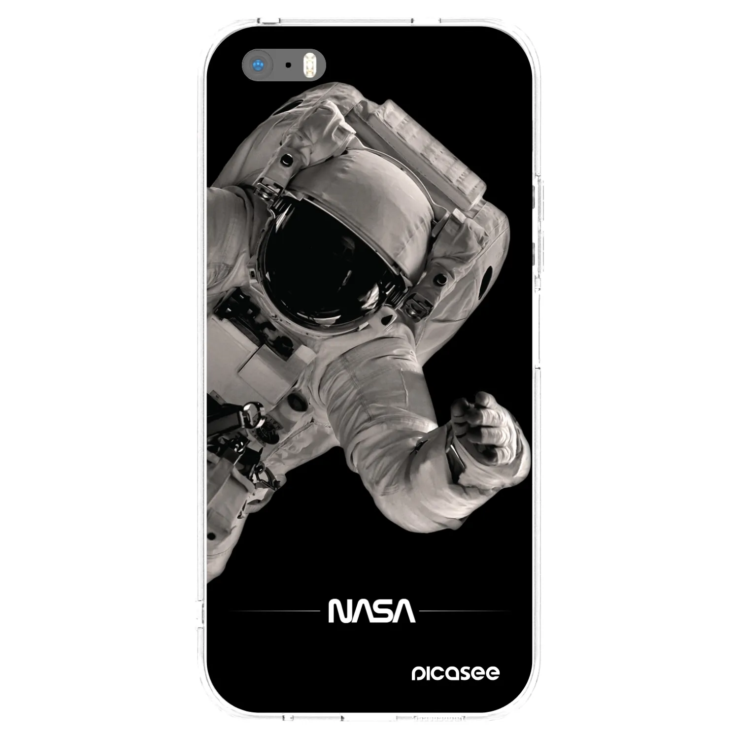 Picasee silikonový průhledný obal pro Apple iPhone 5/5S/SE - Astronaut Big