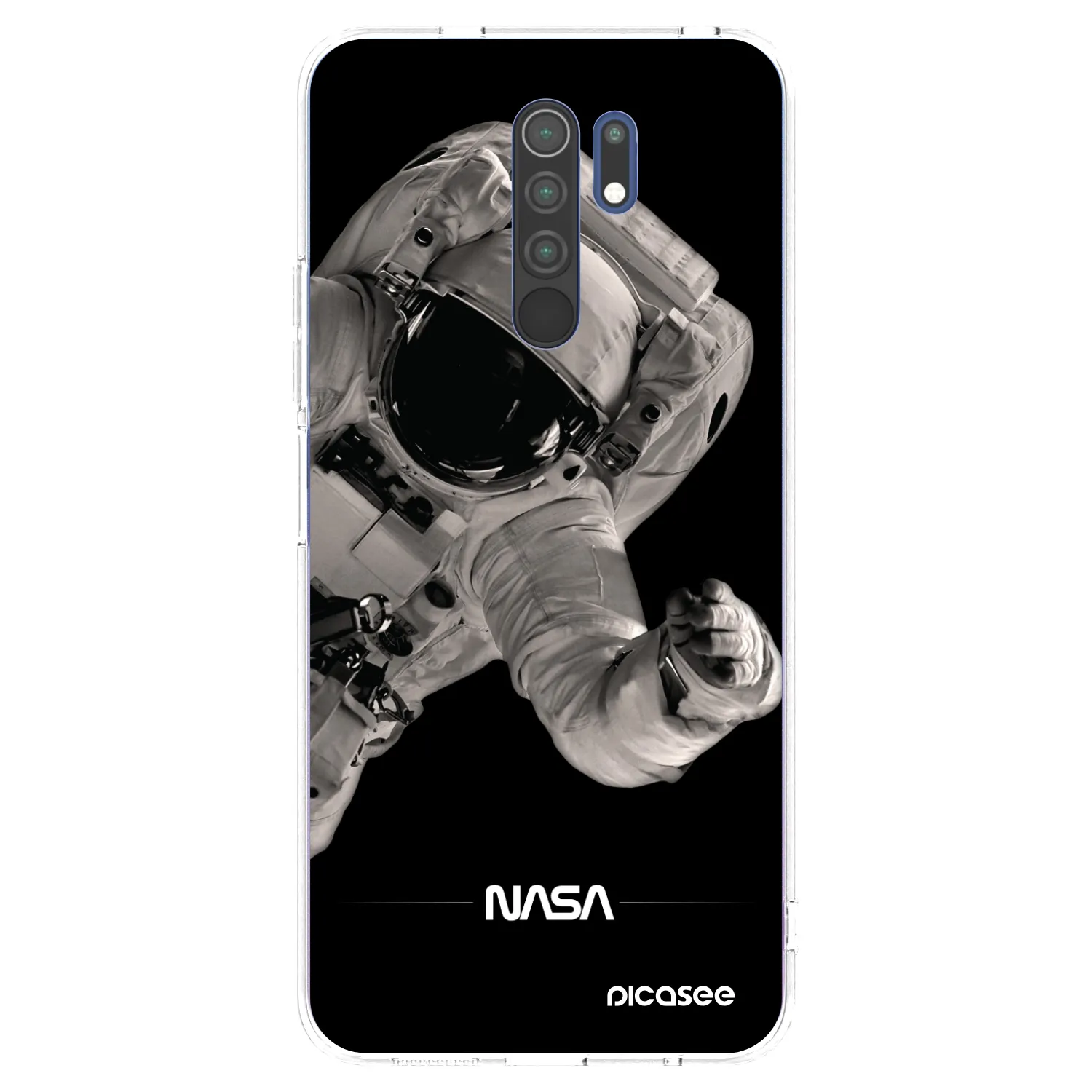 Picasee silikonový průhledný obal pro Xiaomi Redmi 9 - Astronaut Big