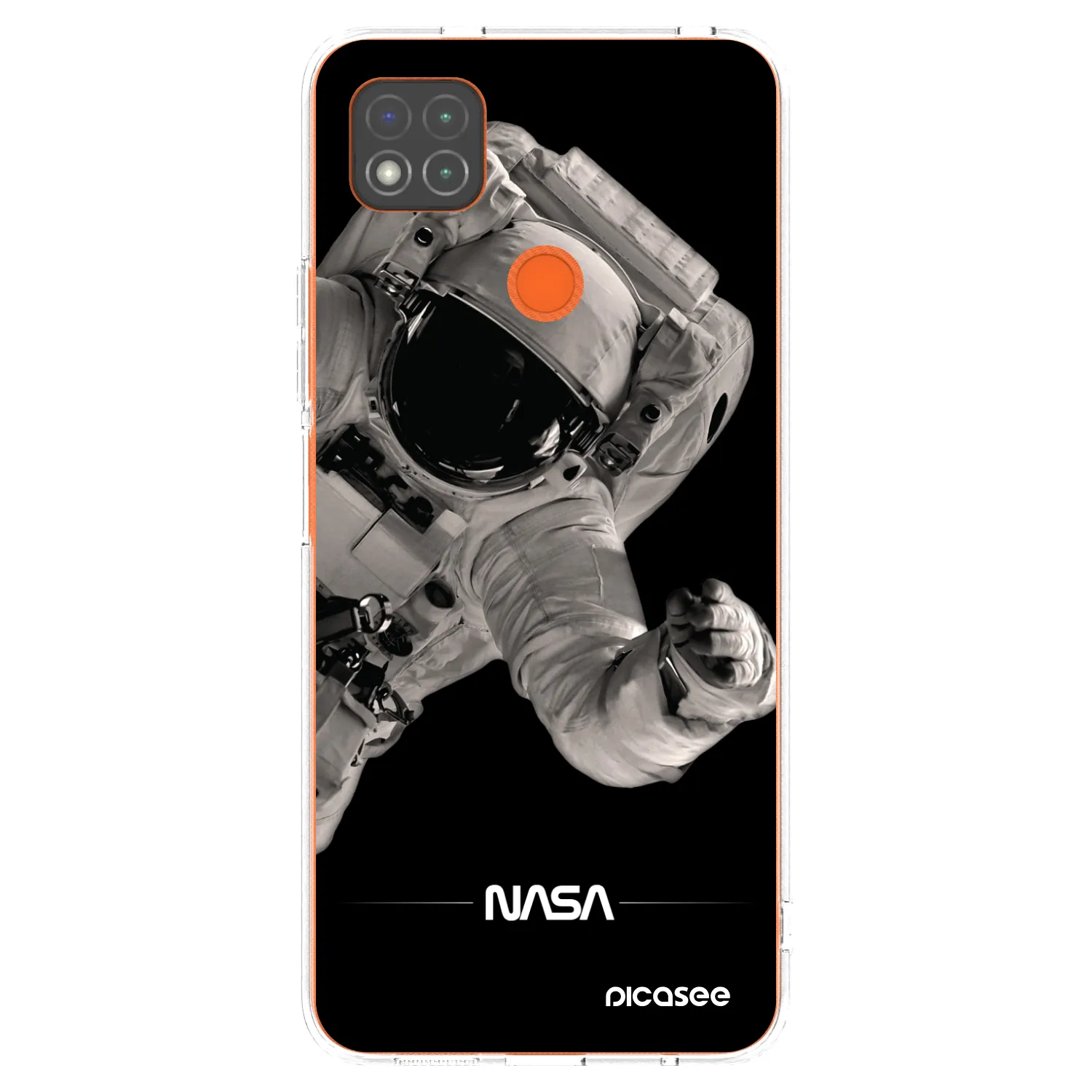 Picasee silikonový průhledný obal pro Xiaomi Redmi 9C - Astronaut Big