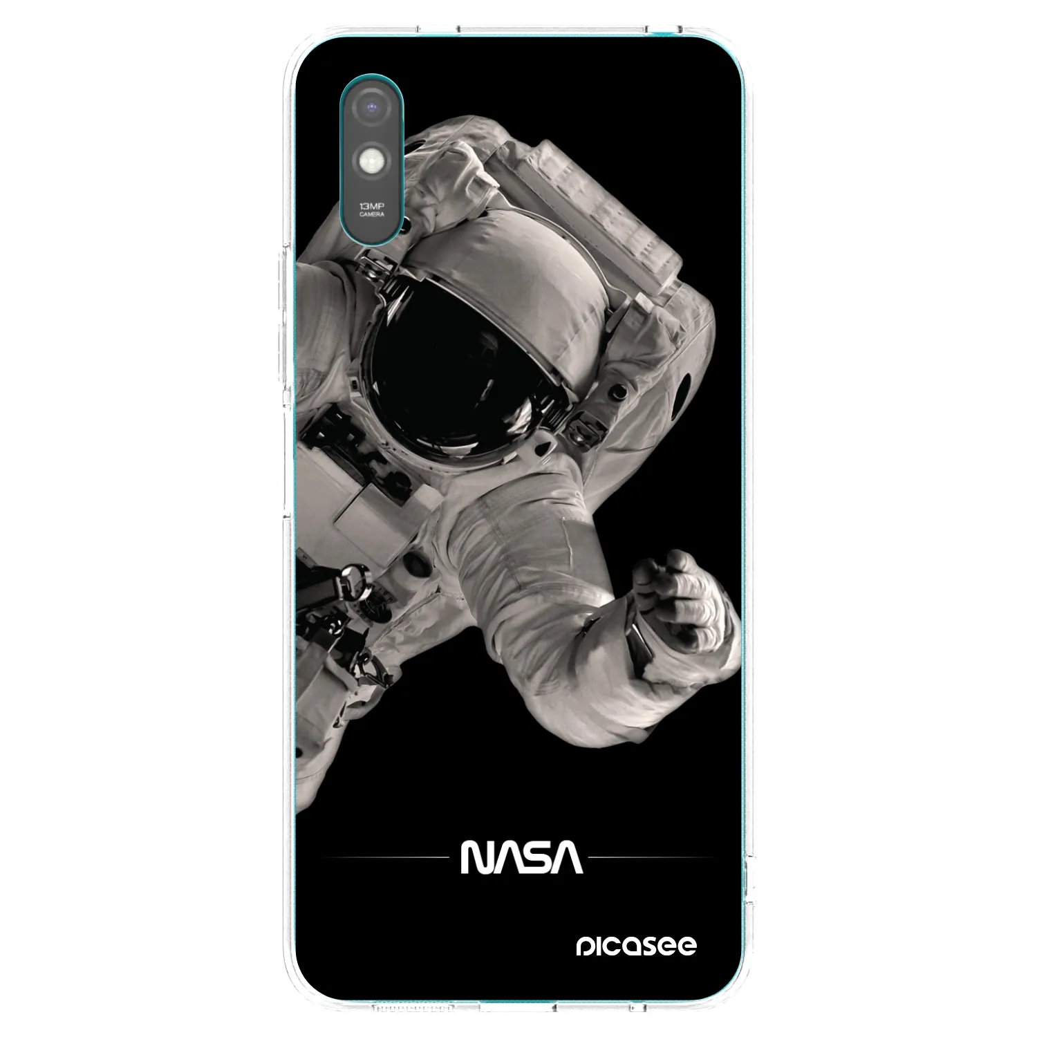 Picasee silikonový průhledný obal pro Xiaomi Redmi 9A - Astronaut Big