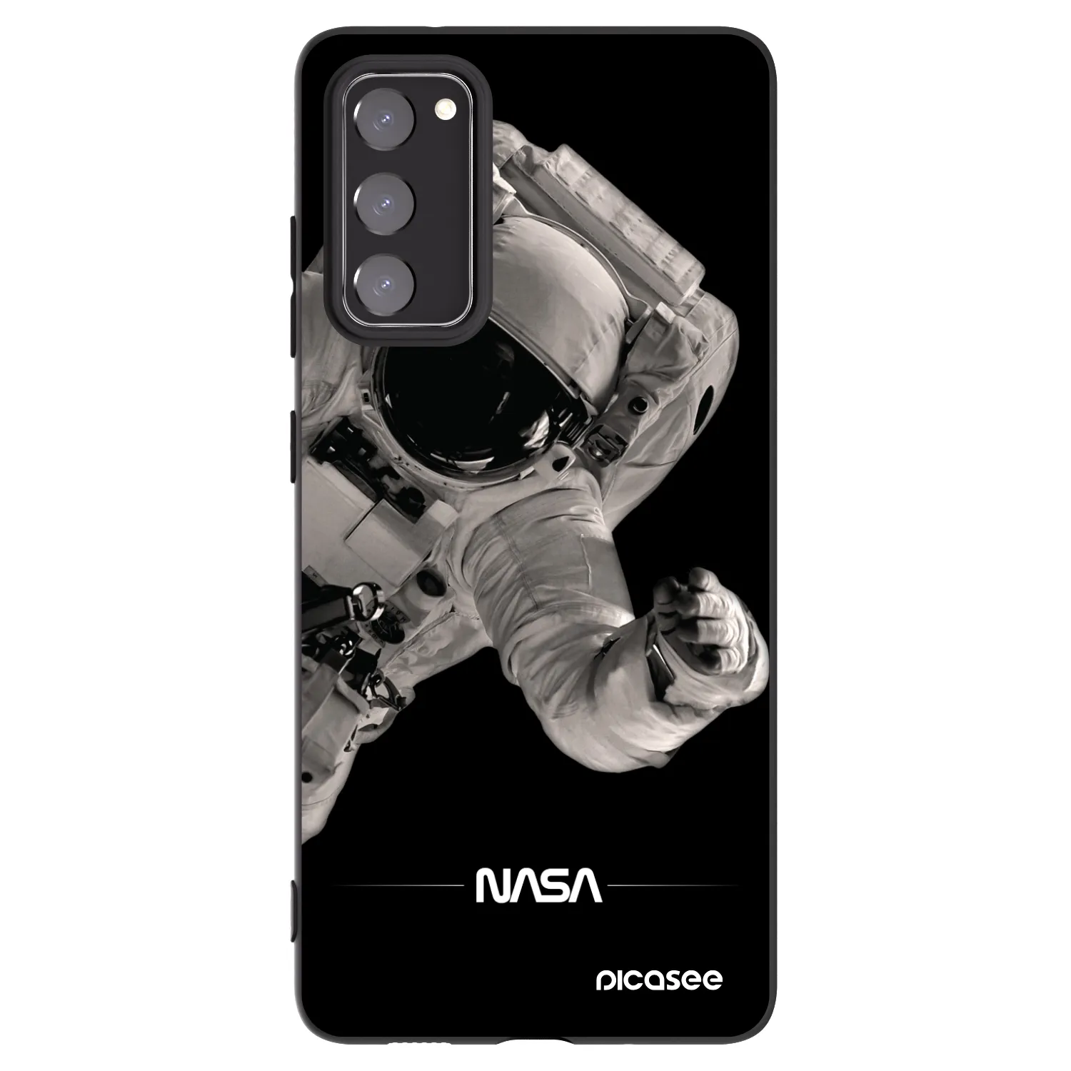 Picasee silikonový černý obal pro Samsung Galaxy S20 FE - Astronaut Big