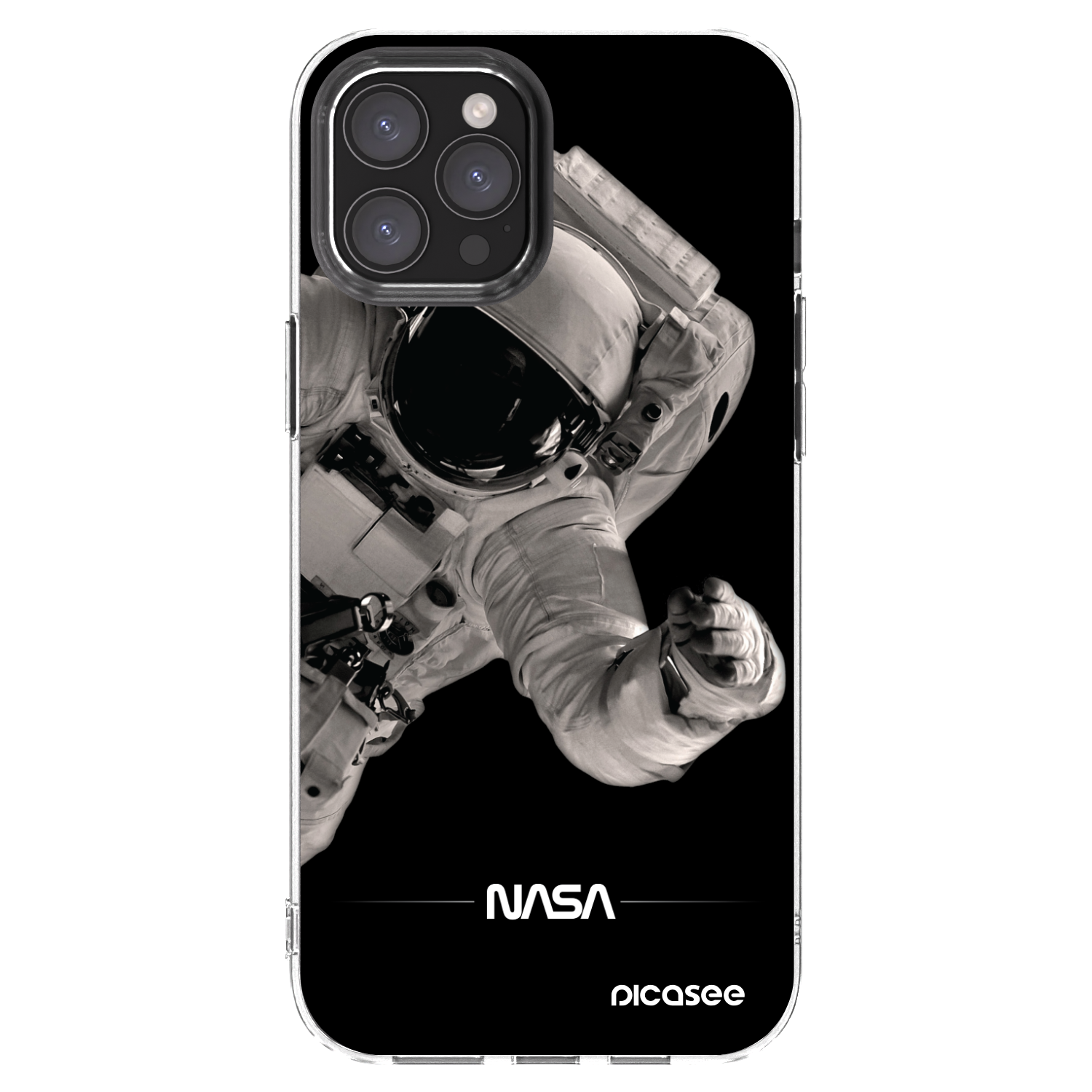 Picasee silikonový průhledný obal pro Apple iPhone 12 Pro Max - Astronaut Big