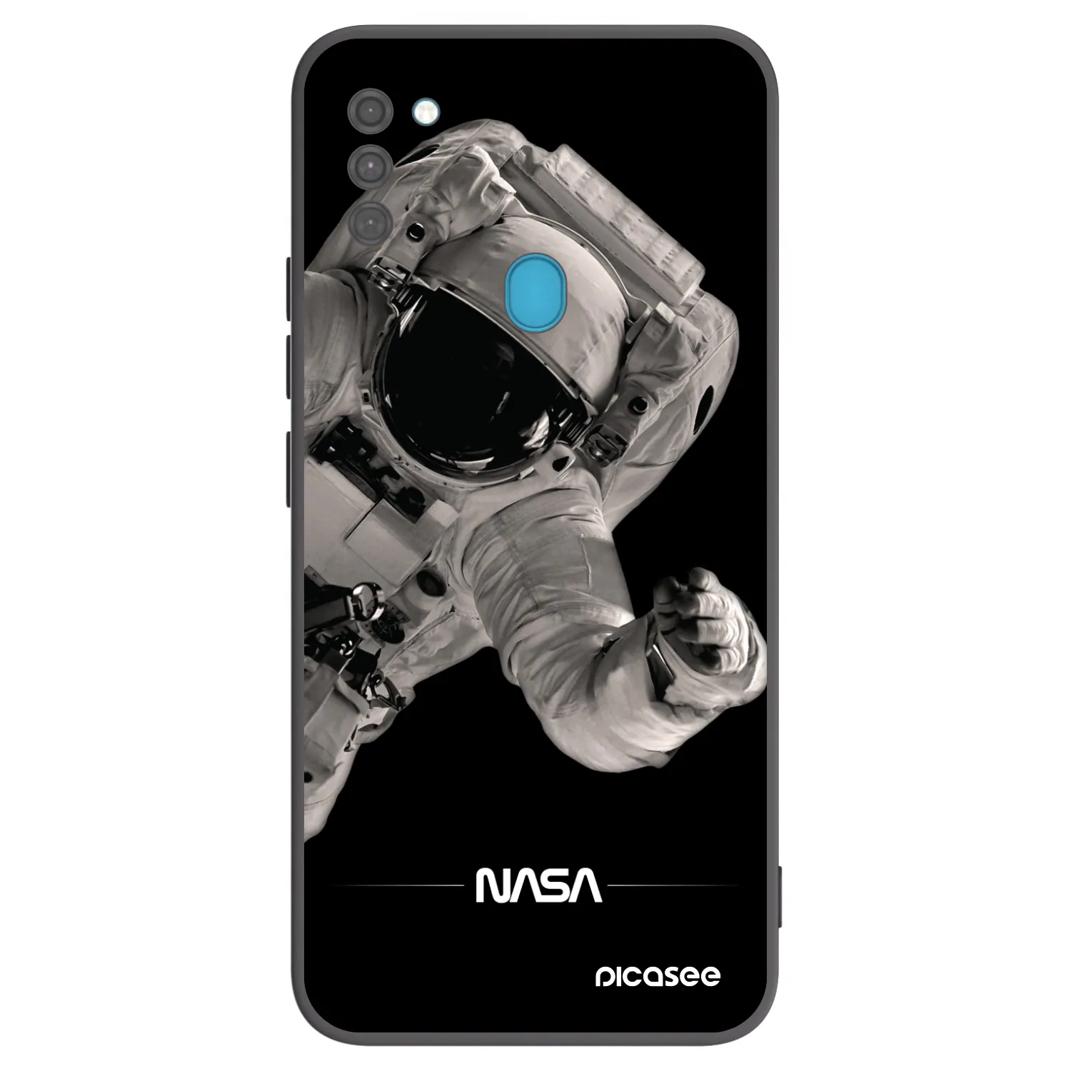 Picasee silikonový černý obal pro Samsung Galaxy M11 - Astronaut Big