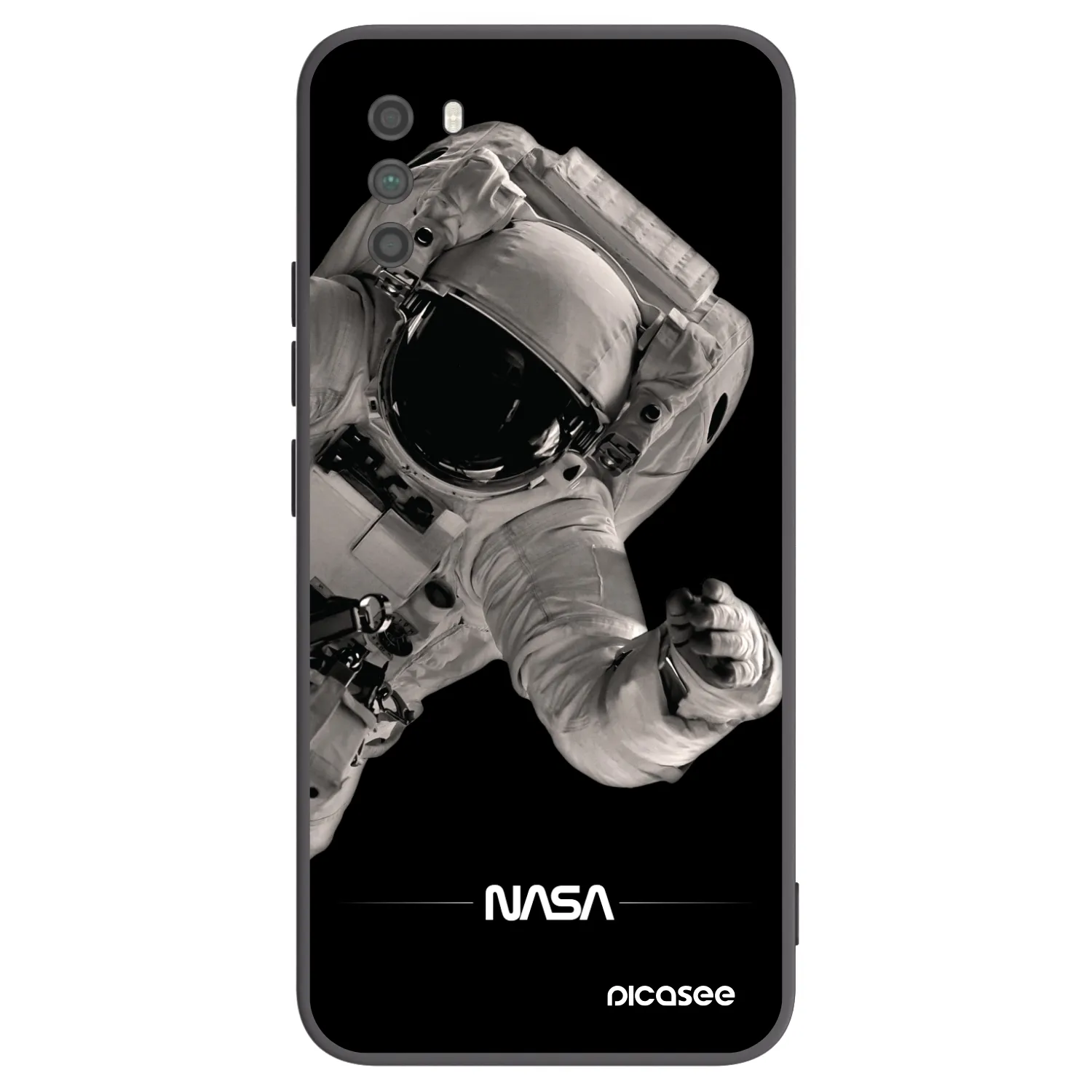 Picasee silikonový černý obal pro Xiaomi Poco M3 - Astronaut Big
