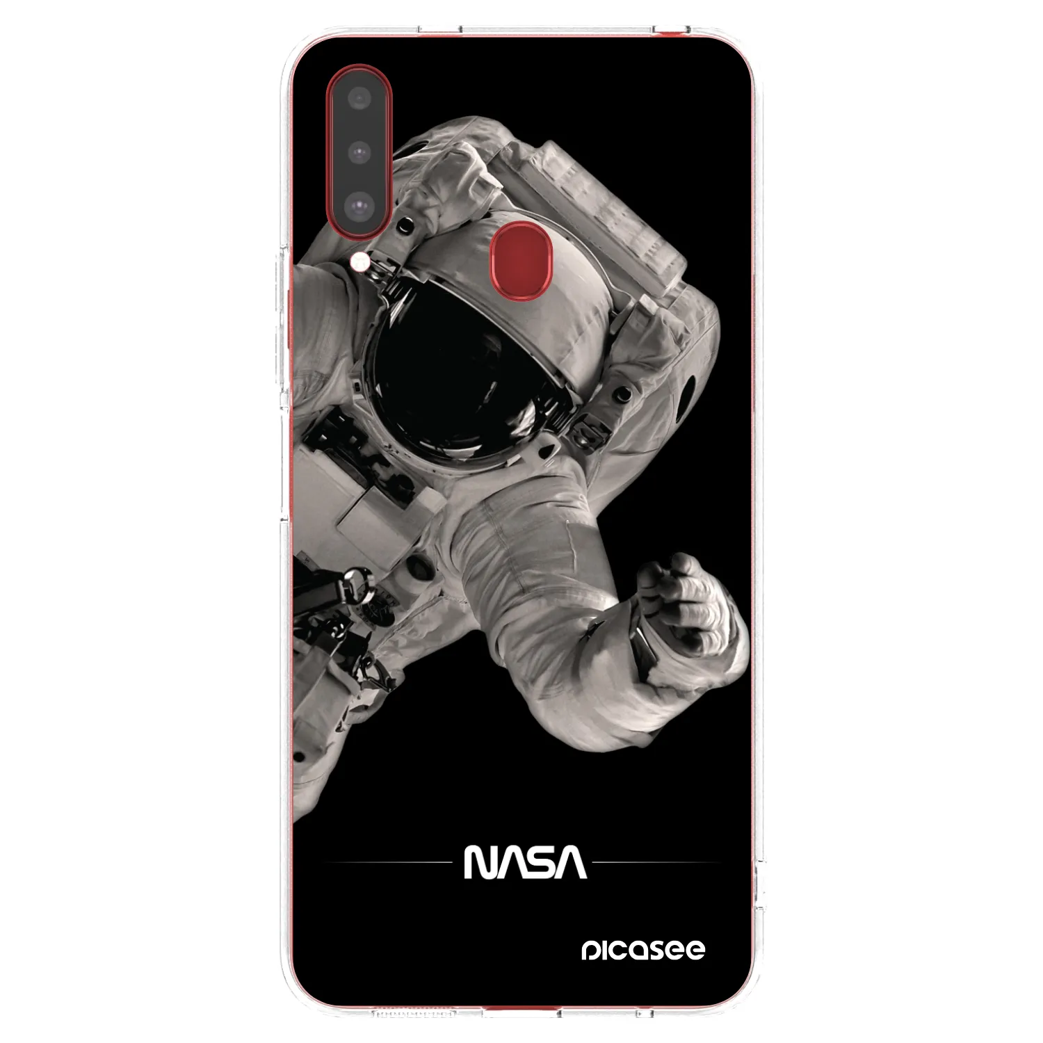 Picasee silikonový průhledný obal pro Samsung Galaxy A20s - Astronaut Big