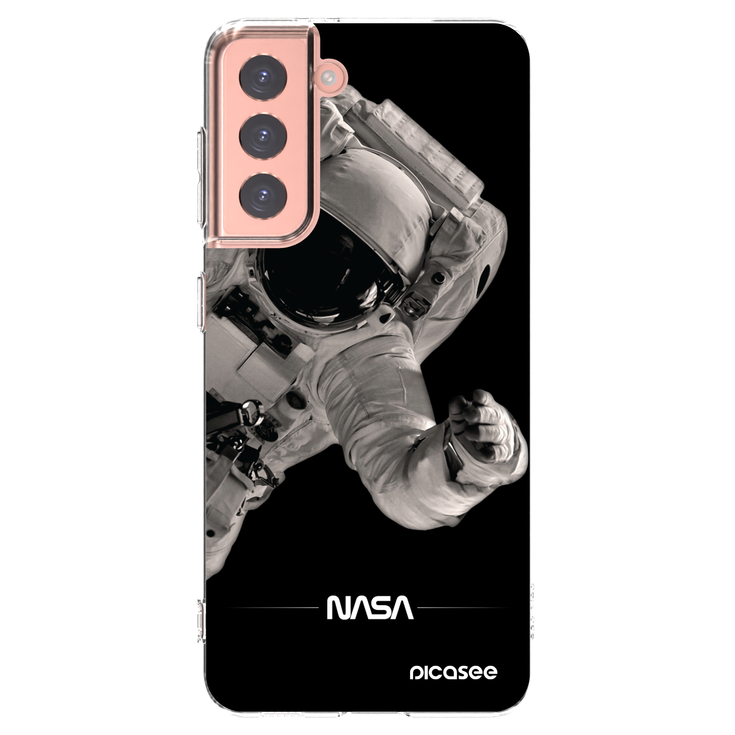 Picasee silikonový průhledný obal pro Samsung Galaxy S21 5G G991B - Astronaut Big