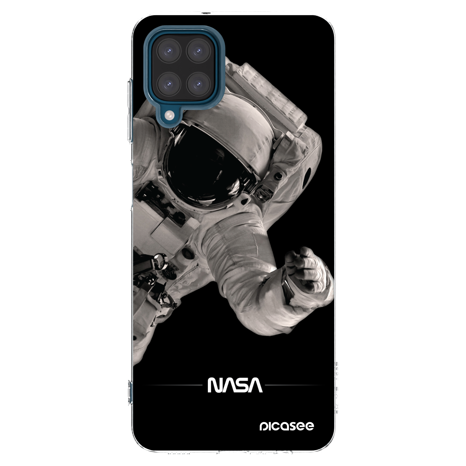 Picasee silikonový průhledný obal pro Samsung Galaxy A12 A125F - Astronaut Big