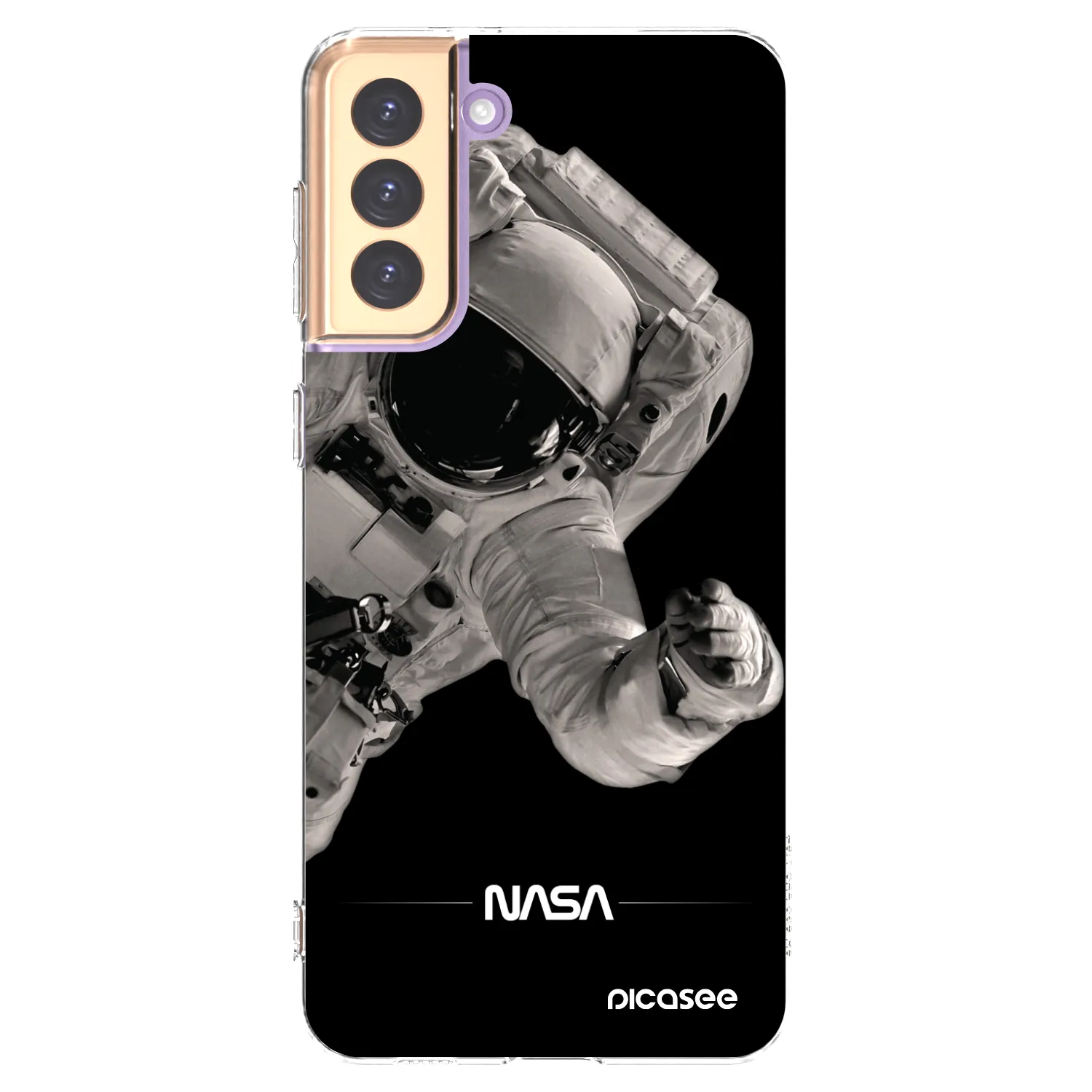 Picasee silikonový průhledný obal pro Samsung Galaxy S21+ 5G G996F - Astronaut Big