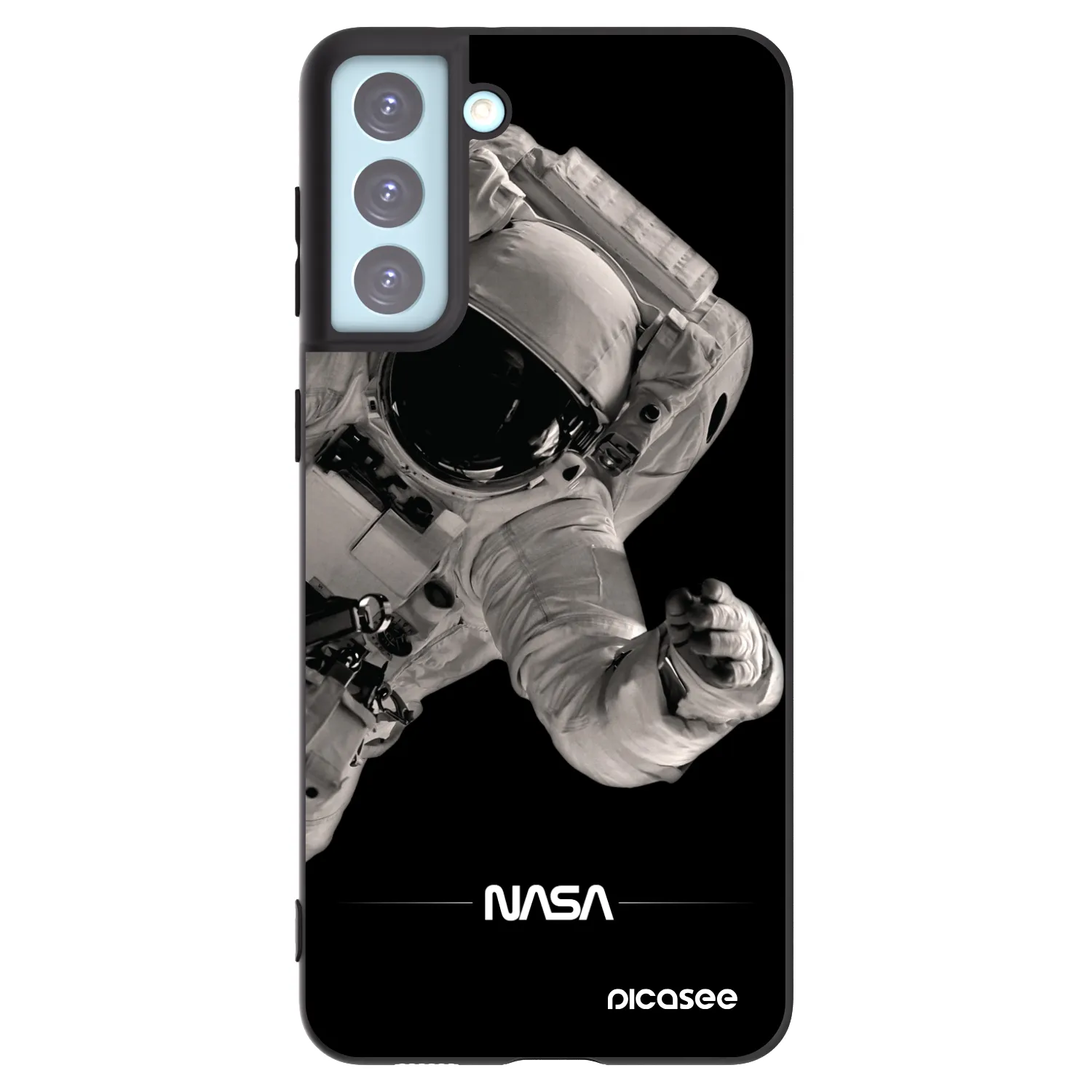 Picasee silikonový černý obal pro Samsung Galaxy S21+ 5G G996F - Astronaut Big