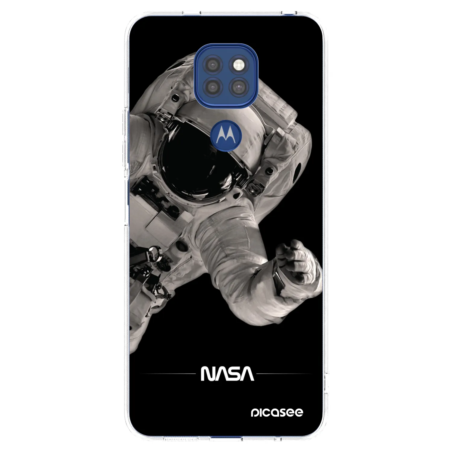 Picasee silikonový průhledný obal pro Motorola Moto G9 Play - Astronaut Big