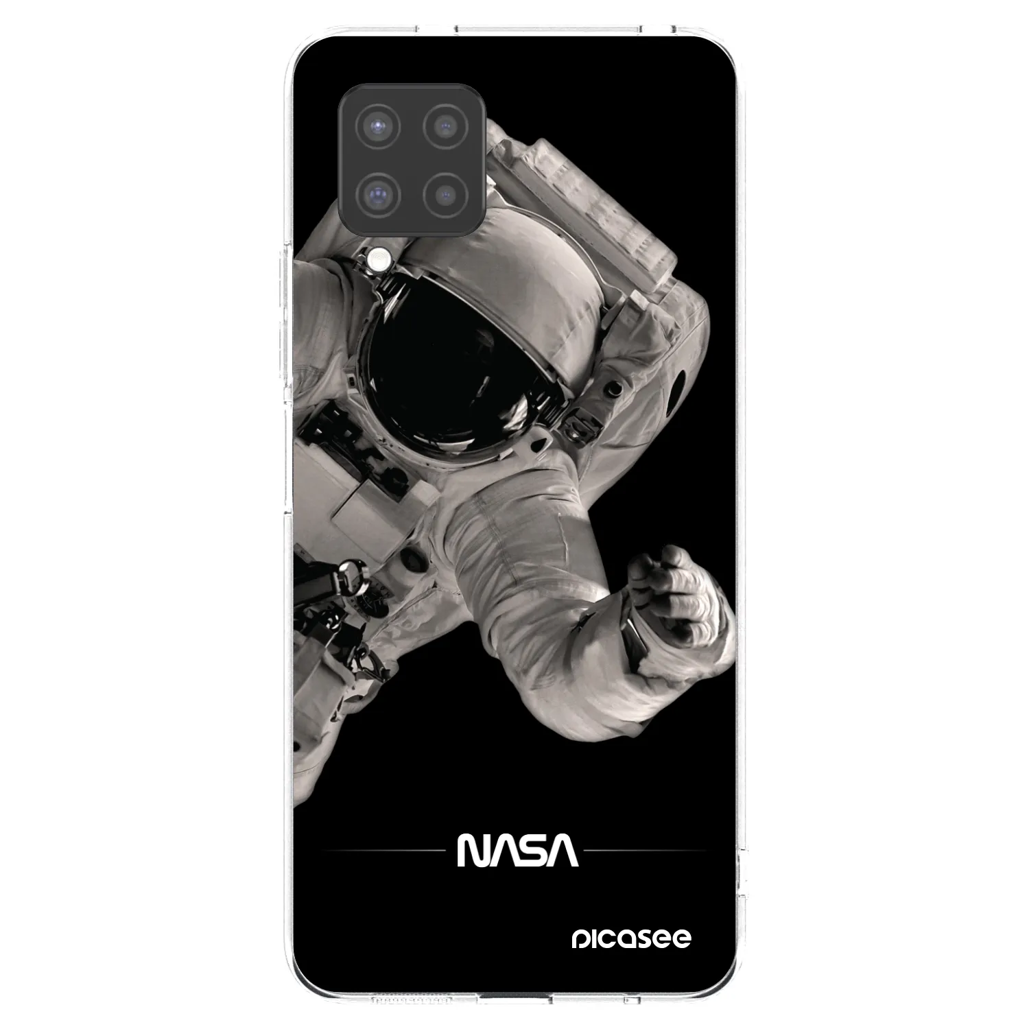 Picasee silikonový průhledný obal pro Samsung Galaxy A42 A426B - Astronaut Big