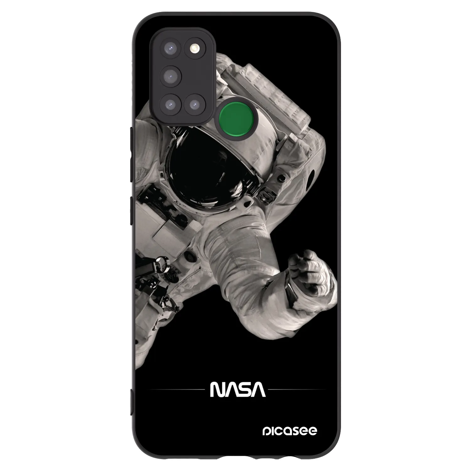 Picasee silikonový černý obal pro Realme 7i - Astronaut Big