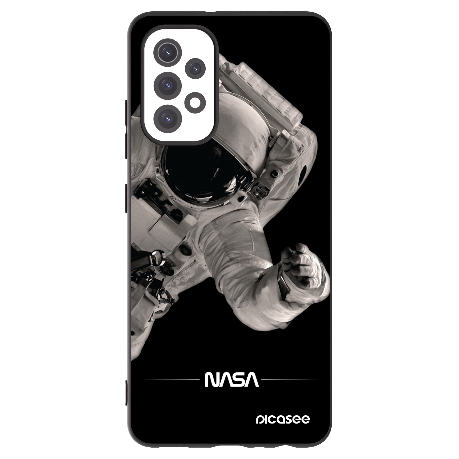Picasee silikonový černý obal pro Samsung Galaxy A32 5G A326B - Astronaut Big