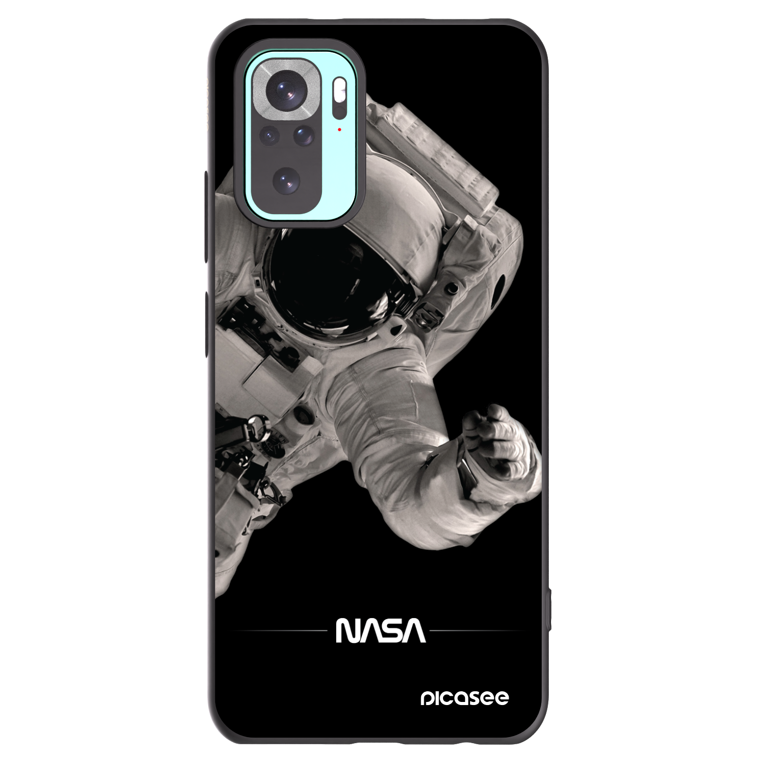 Picasee silikonový černý obal pro Xiaomi Redmi Note 10 Pro - Astronaut Big