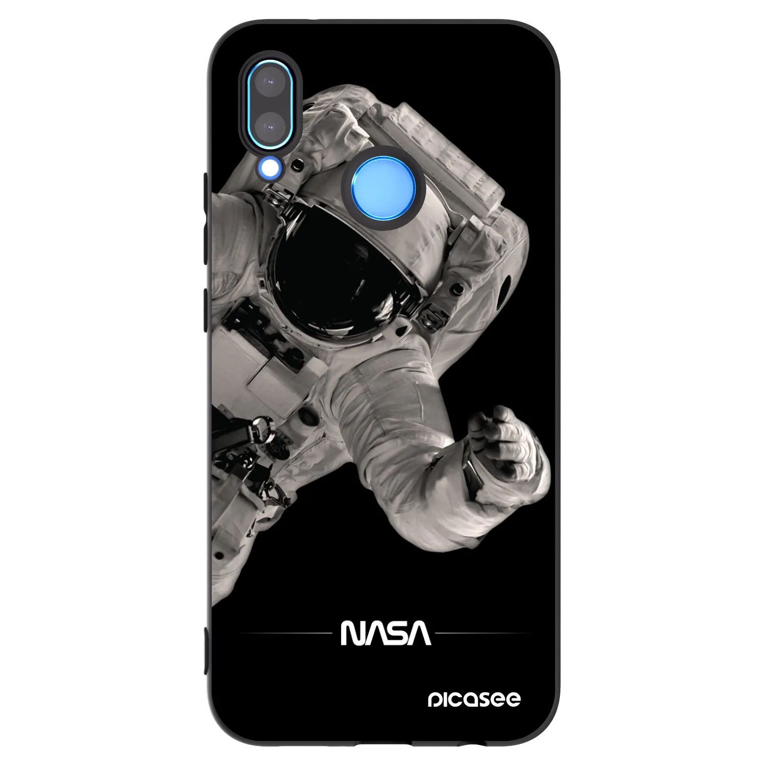 Picasee silikonový černý obal pro Huawei P20 Lite - Astronaut Big