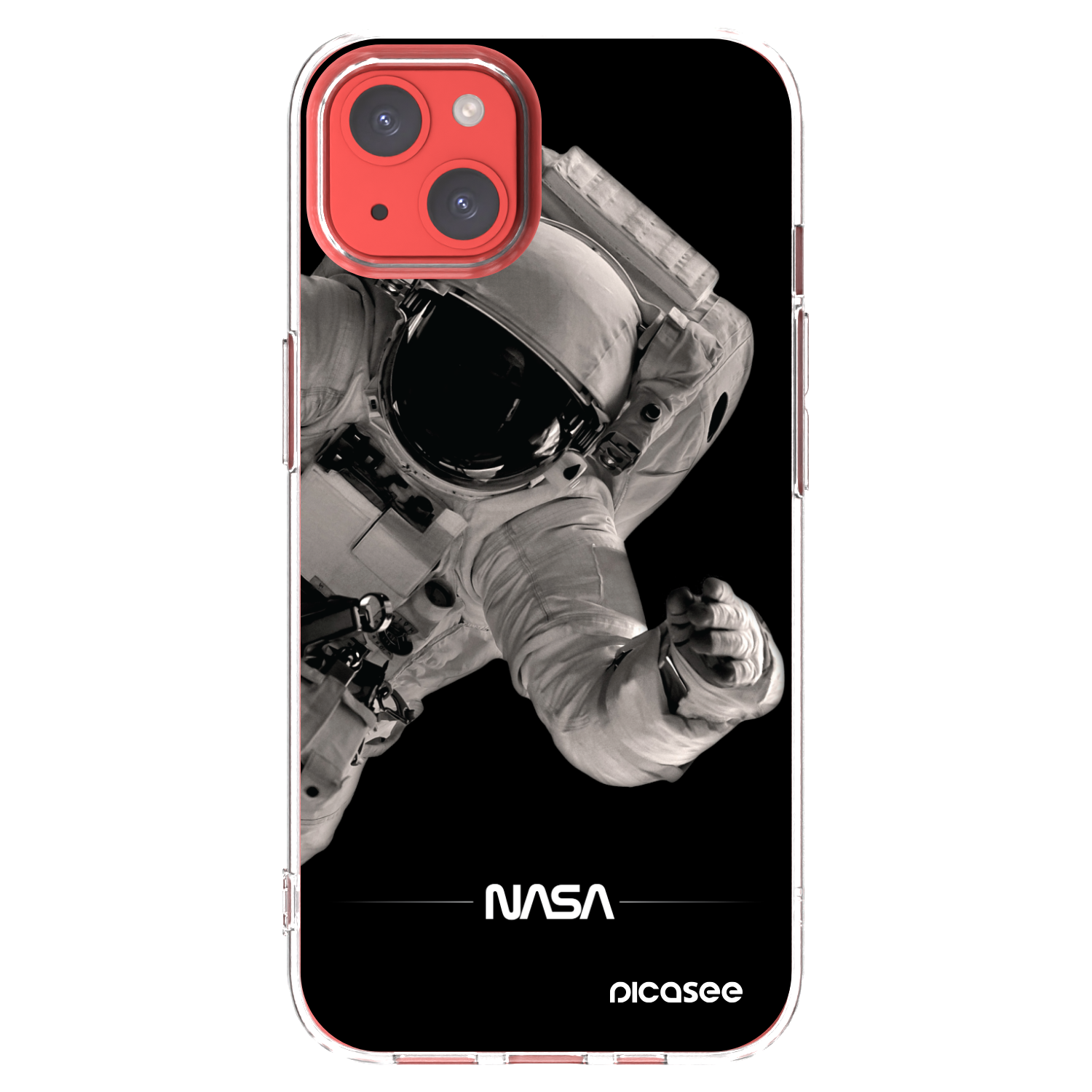 Picasee silikonový průhledný obal pro Apple iPhone 13 - Astronaut Big