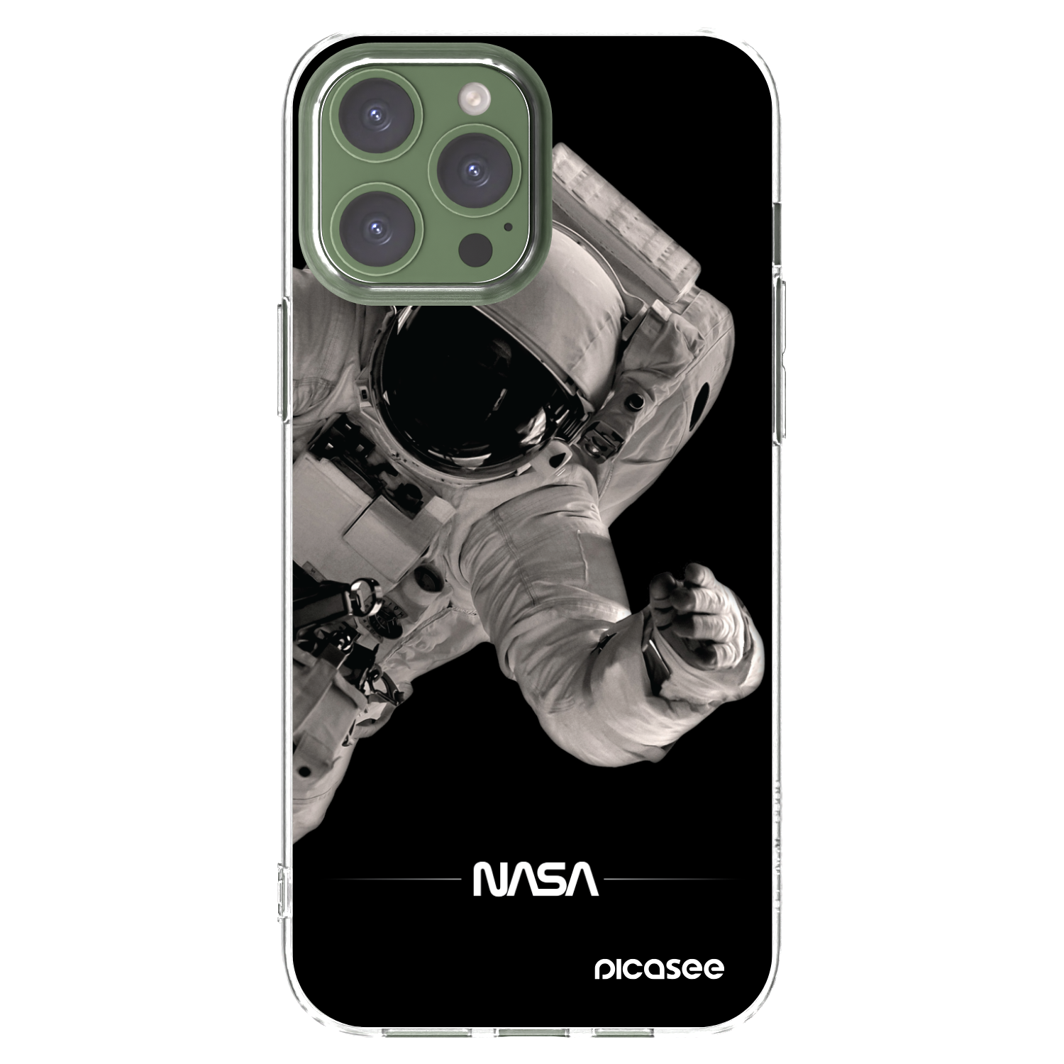 Picasee silikonový průhledný obal pro Apple iPhone 13 Pro Max - Astronaut Big
