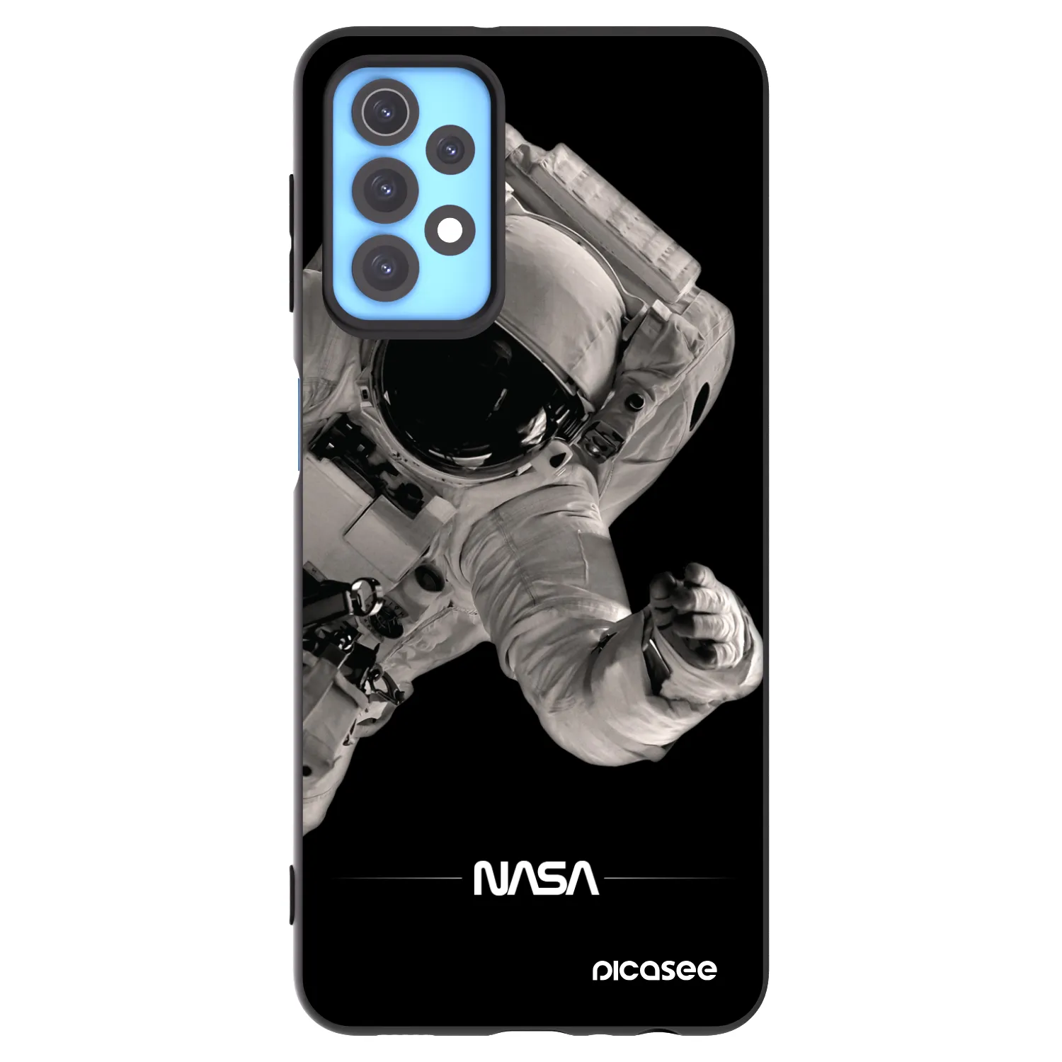 Picasee silikonový černý obal pro Samsung Galaxy A32 4G SM-A325F - Astronaut Big