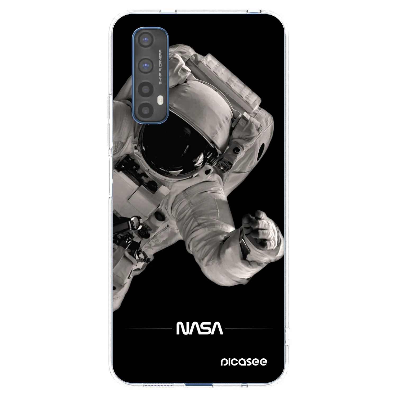Picasee silikonový průhledný obal pro Realme 7 - Astronaut Big
