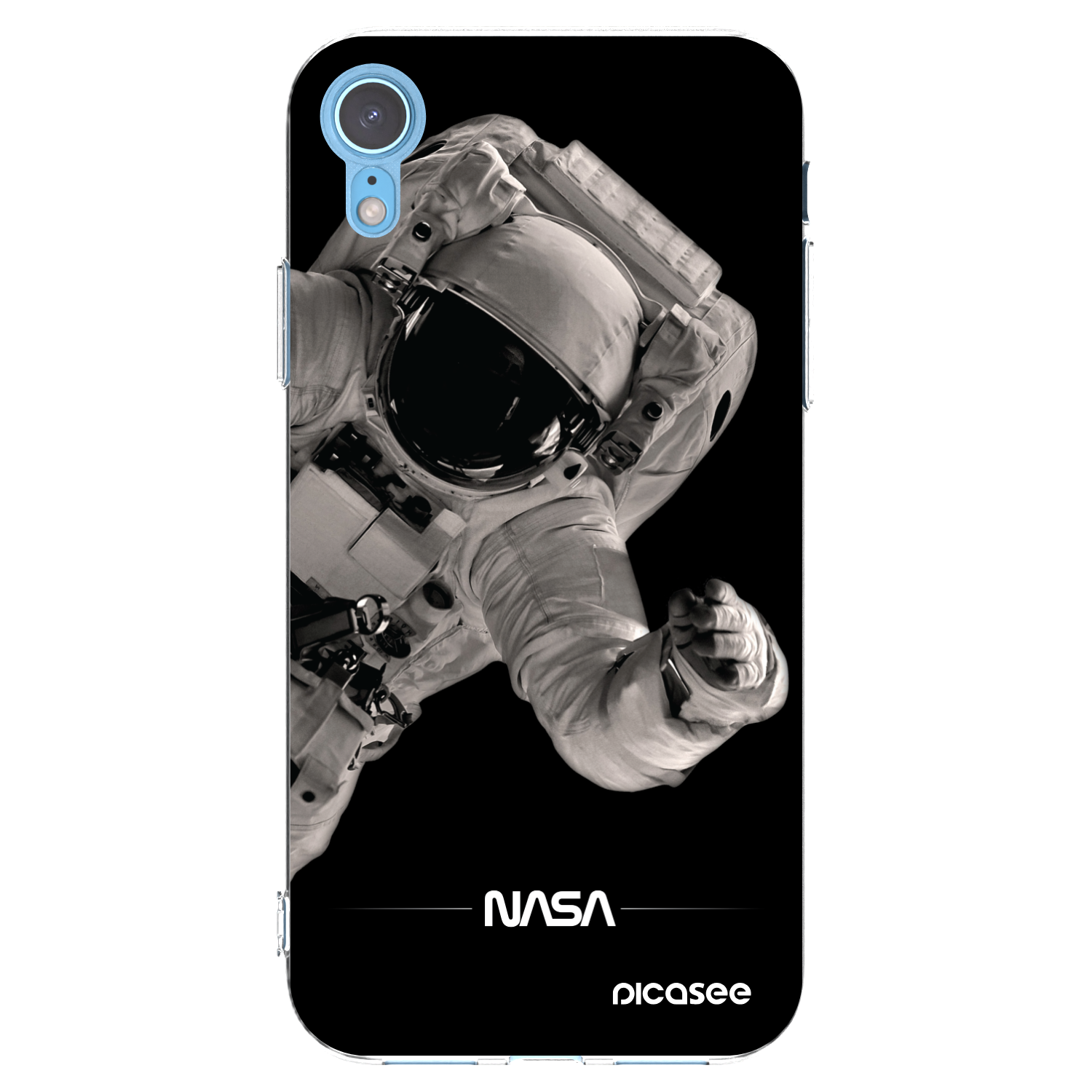 Picasee silikonový průhledný obal pro Apple iPhone XR - Astronaut Big