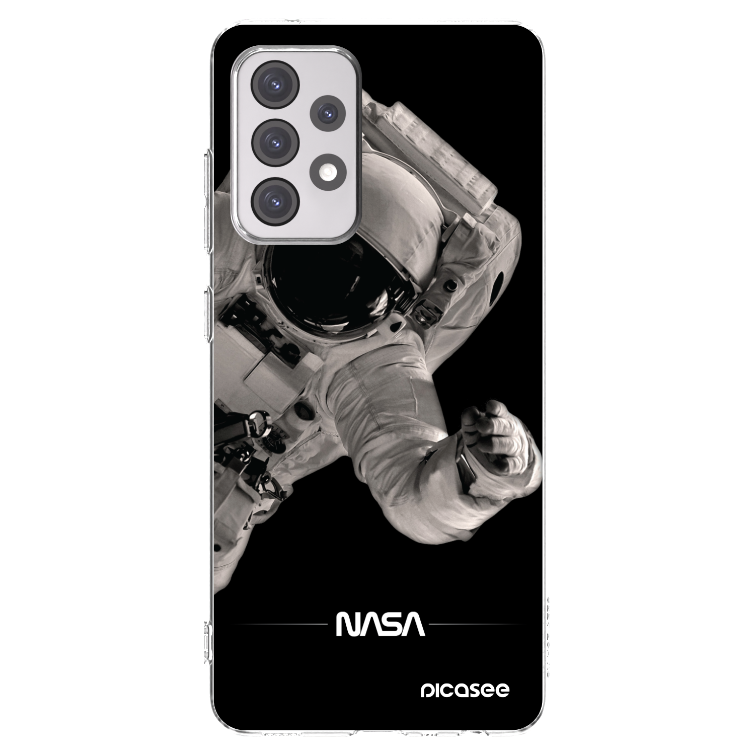 Picasee silikonový průhledný obal pro Samsung Galaxy A52s 5G A528B - Astronaut Big