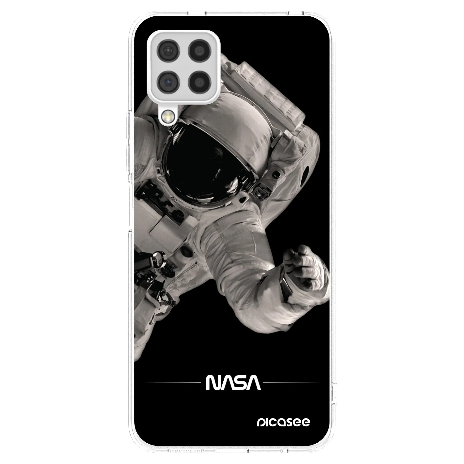 Picasee silikonový průhledný obal pro Samsung Galaxy A22 A225F 4G - Astronaut Big