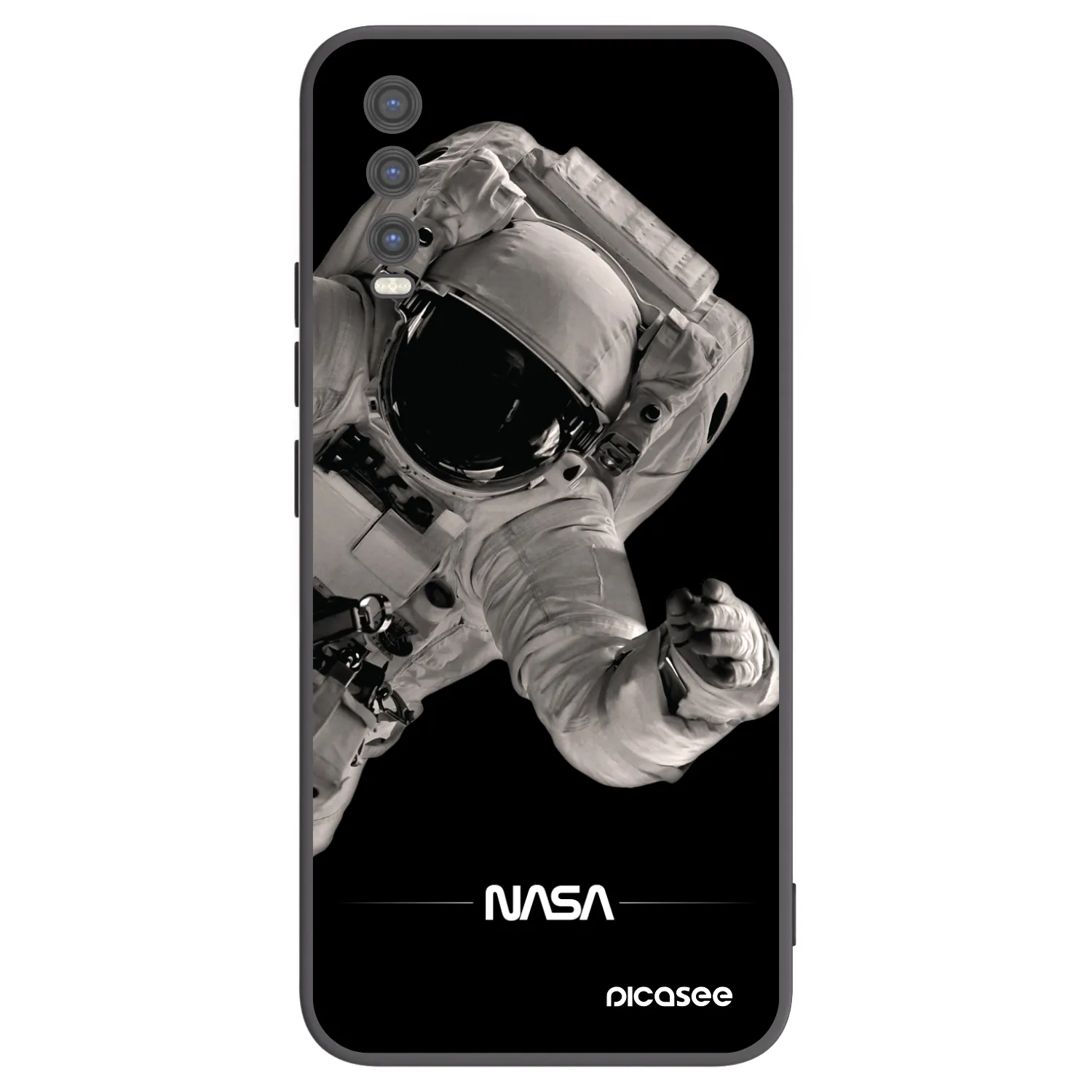 Picasee silikonový černý obal pro Vivo Y20s - Astronaut Big