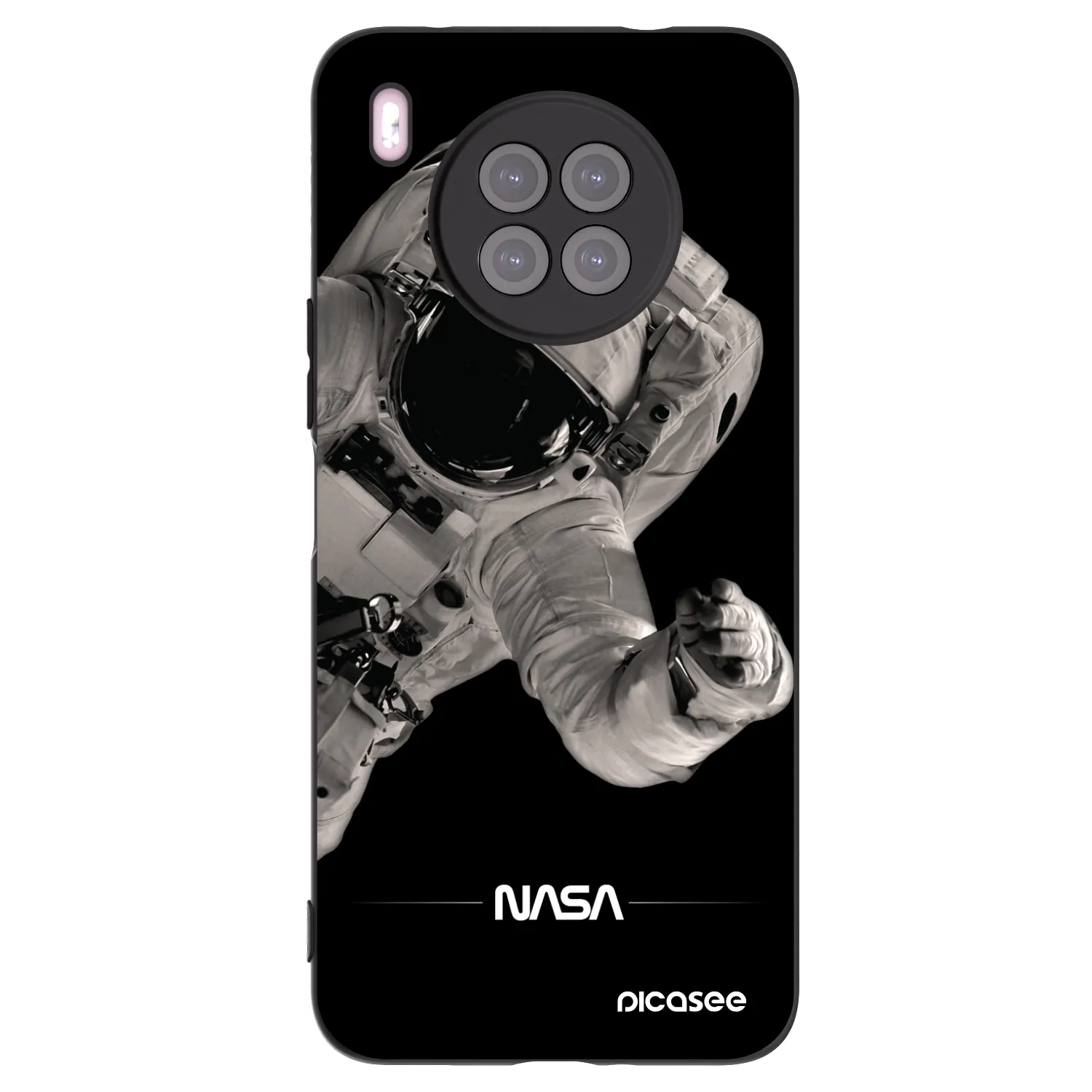 Picasee silikonový černý obal pro Huawei Nova 8i - Astronaut Big