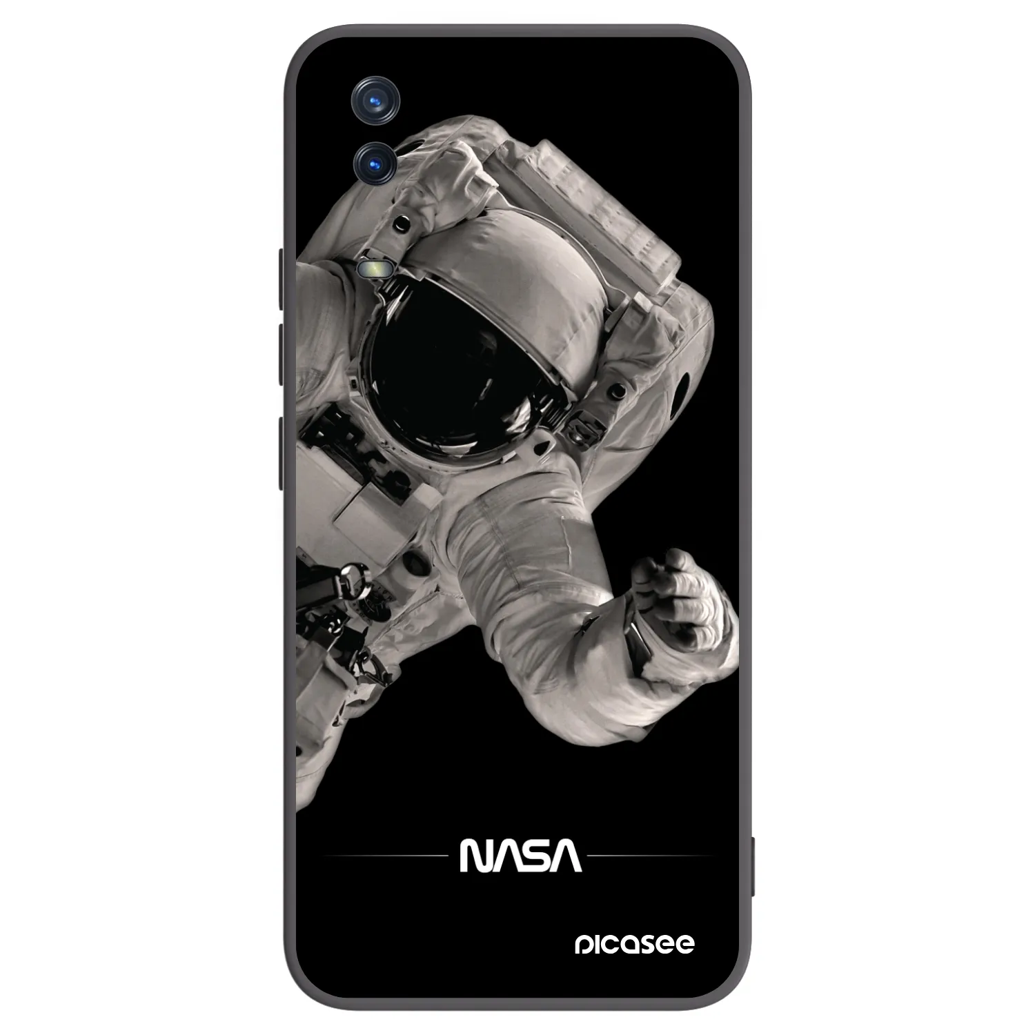 Picasee silikonový černý obal pro Vivo Y11s - Astronaut Big