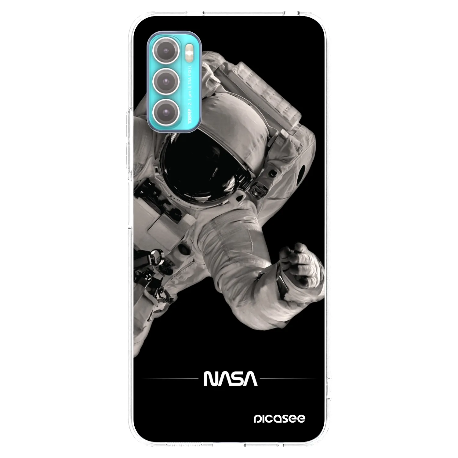 Picasee silikonový průhledný obal pro Motorola Moto G60 - Astronaut Big