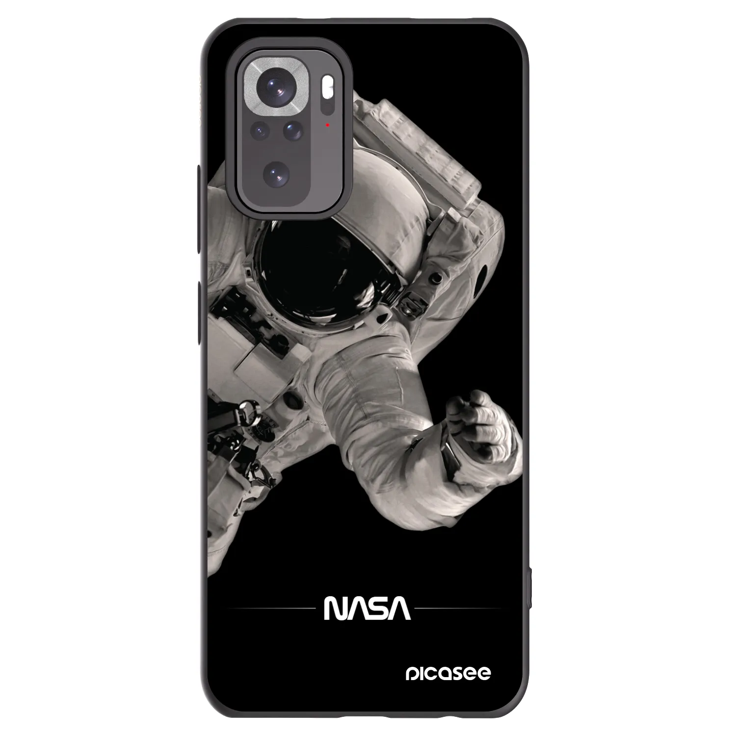 Picasee silikonový černý obal pro Xiaomi Redmi Note 11S 4G - Astronaut Big
