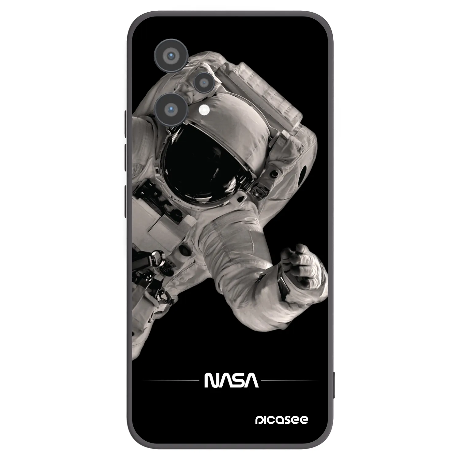 Picasee silikonový černý obal pro Realme 9 Pro 5G - Astronaut Big