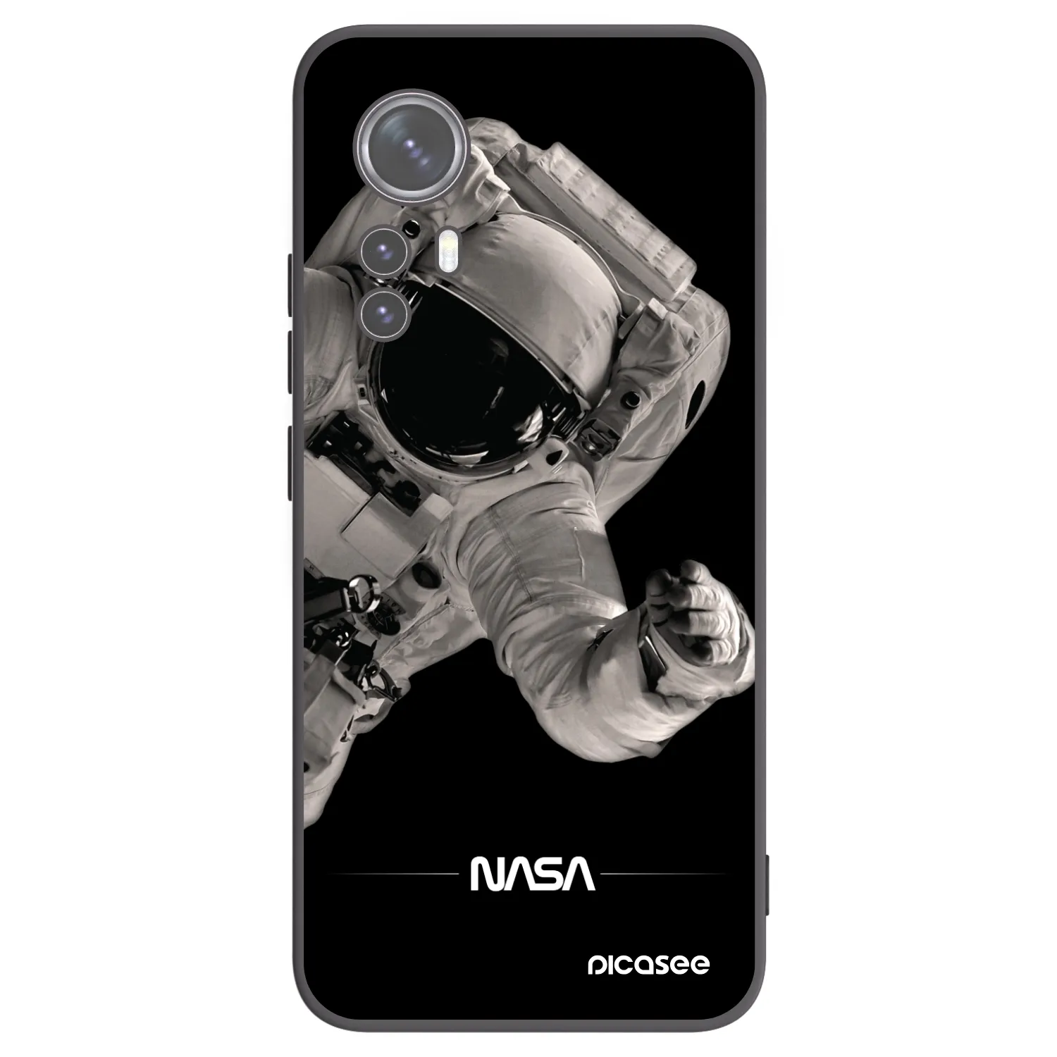 Picasee silikonový černý obal pro Xiaomi 12 - Astronaut Big