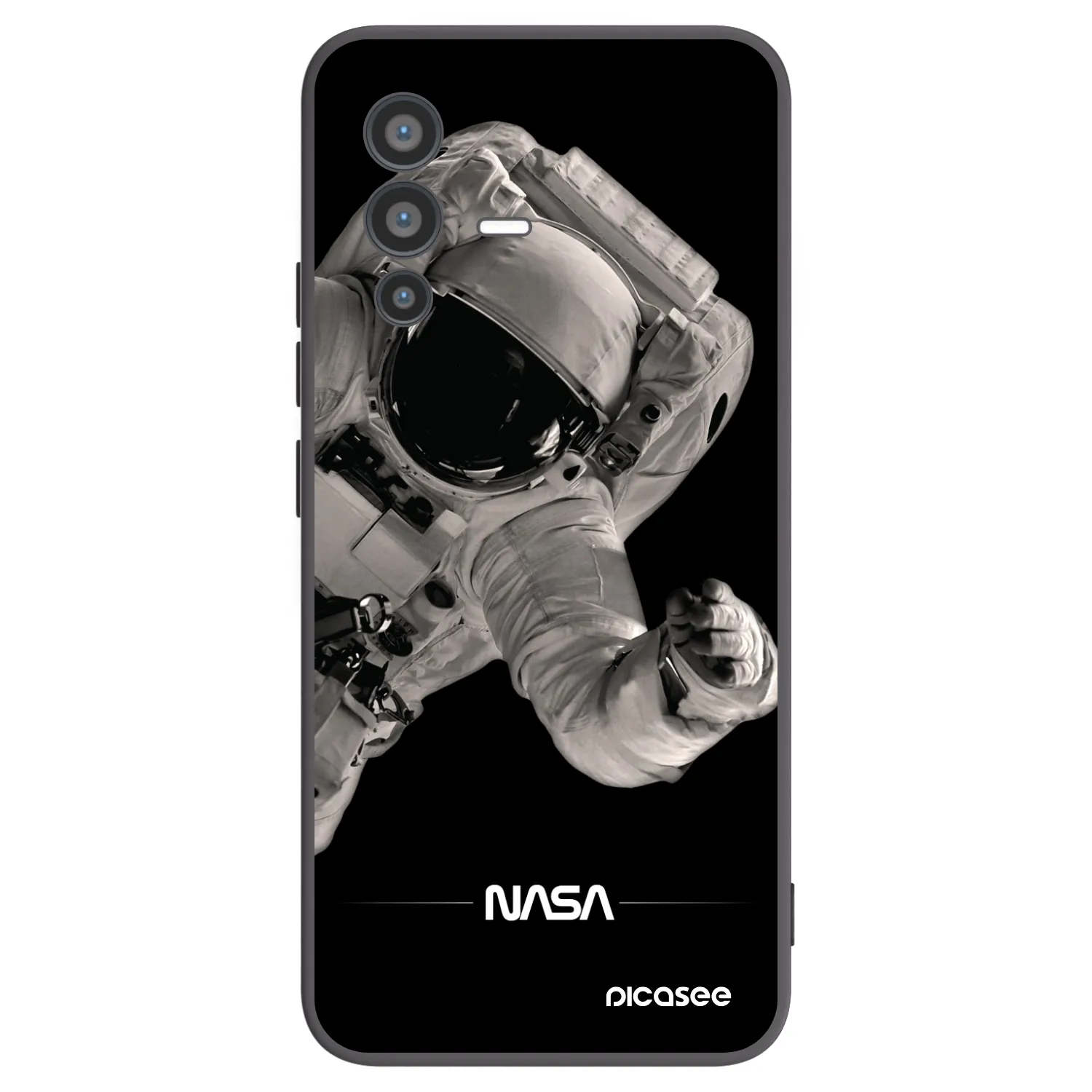 Picasee silikonový černý obal pro Vivo V23 5G - Astronaut Big